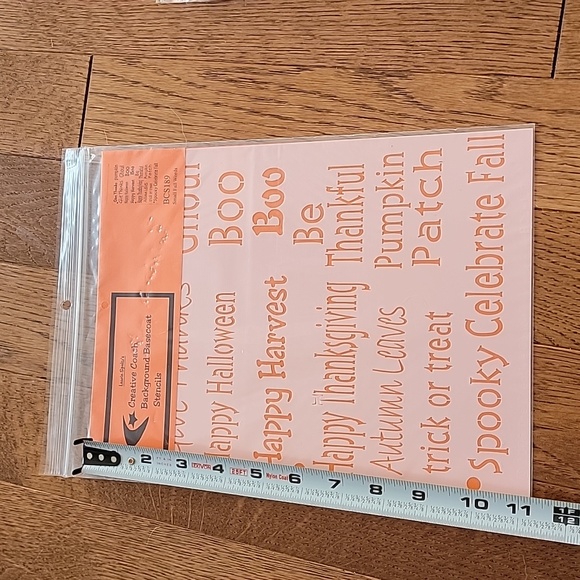 Laurie Speltz The Creative Coach "small Fall words" stencil - Picture 2 of 4